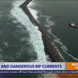 Officials warn beachgoers of high surf, dangerous rip currents as tropical storm churns off SoCal co