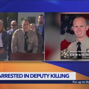 L.A. County Sheriff announces arrest in deputy's ambush slaying