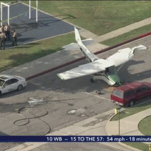 Plane crashes in Compton; gallons of fuel spilled