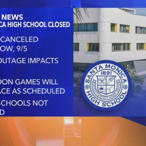 Santa Monica High School closed Tuesday due power outage