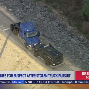 Search underway for driver of stolen big rig in Riverside
