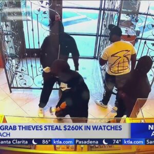 Smash-and-grab thieves steal $260,000 worth of watches in Newport Beach