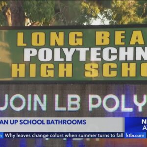 Students at high school in Long Beach say campus bathrooms a "disaster"