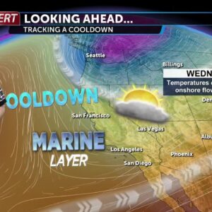 Temperatures cool further Thursday