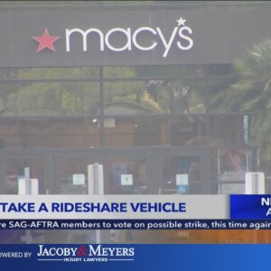 Thieves call rideshare vehicle after ransacking Macy's in Orange County