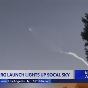 Vanderberg launch lights up SoCal sky