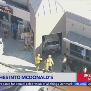 Vehicle crashes into McDonald's
