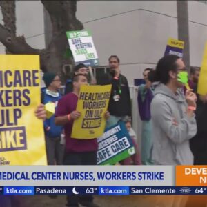 1,500 health care workers strike against St. Francis Medical Center