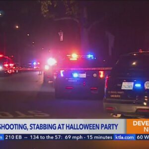 4 shot, 1 stabbed after violence breaks out at Halloween party