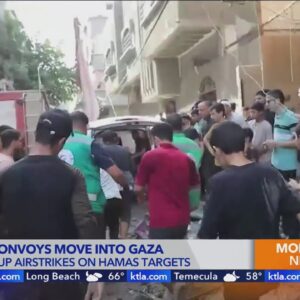 Aid convoys move into Gaza amid Israel-Hamas war