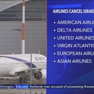 Airlines cancel flights to Israel amid war