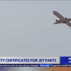 Airlines inspecting planes for faulty jet engine parts