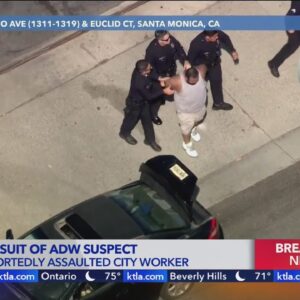 Assault suspect in custody after West L.A. chase