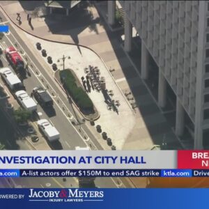 Authorities investigating hazmat incident at City Hall in Los Angeles