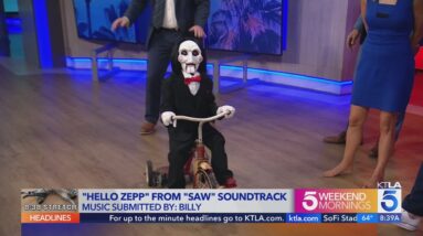 Billy from ‘Saw X’ crashes KTLA 5 Weekend Morning News