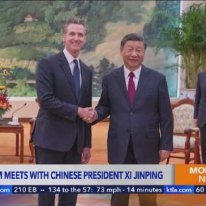 California Gov. Gavin Newsom meets with Chinese President Xi Jinping