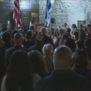 Candlelight vigil held in Los Angeles in solidarity with Israel