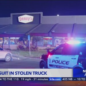 Chase suspect in custody after ramming cops, pulling gun in Denny’s
