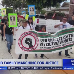 Community marches for justice after fatal police shooting in Inglewood