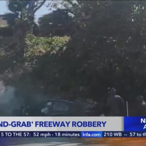 Crash-and-grab freeway robbery
