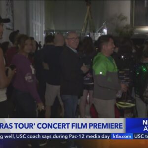 Crowds flock to The Grove for Taylor Swift 'Eras Tour' concert film