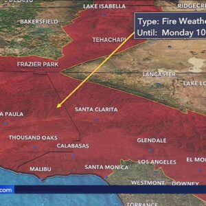 Fire weather warning remain in place through Monday evening