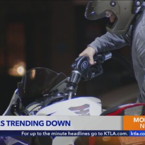 Gas prices trending down in California