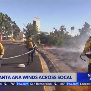 High-winds spark several fires in L.A. and Ventura counties