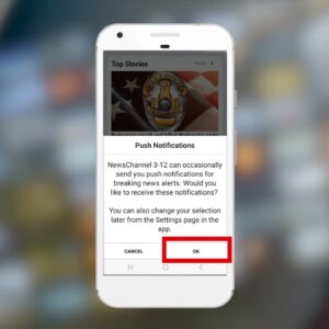 How to set up breaking news alerts for the NC312 App for Android