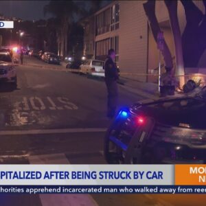 Deputy in stable condition after being injured by burglary suspect's vehicle in West Hollywood