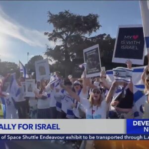 Massive rally for Israel held in Beverly Hills
