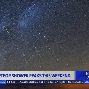 Orionid meteor shower expected to peak Sunday night.