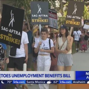 California Gov. Newsom rejects bill to give unemployment checks to striking workers