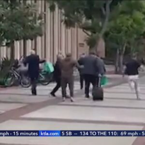 Protest at USC turns violent