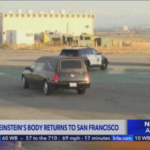 Sen. Dianne Feinstein's body arrives in California