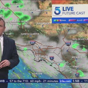 Some areas of Southern California could see rain Monday