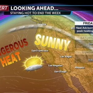 Sweltering heat continues Friday