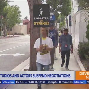Talks breakdown between striking Hollywood actors, studios