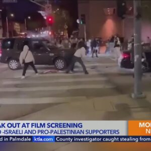 Fights break between pro-Israeli, pro-Palestinian supporters at L.A. movie screening