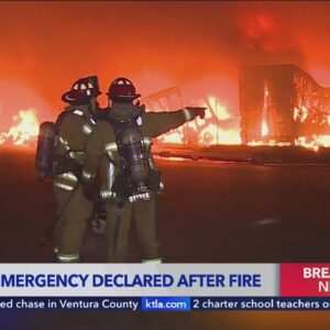 State of emergency declared after fire shuts down 10 Freeway in Los Angeles