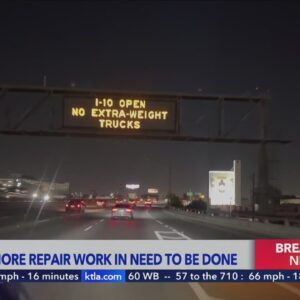 10 Freeway open for Monday commute but there's still work to be done