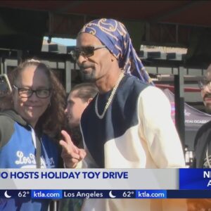 Actor Danny Trejo hosts holiday toy drive in Pomona