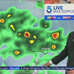 Atmospheric river storm system arrives in Southern California
