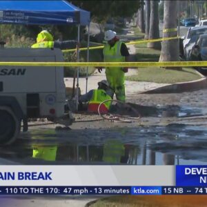 Broken water main continues to plague South L.A. neighborhood