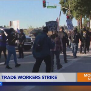 CSU skilled workers take to picket lines to protest low pay