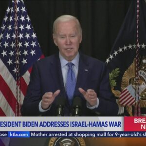 President Biden addresses Israel-Hamas war as 4-year-old American hostage released