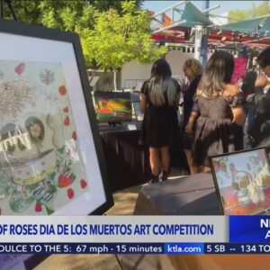 Dia De Los Muertos art competition held in downtown Los Angeles