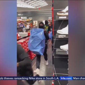 Flash-mob robbers hit Nike store in South L.A.