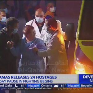 Hamas frees 24 hostages in exchange for 39 Palestinian prisoners 