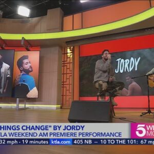 Jordy performs his brand new single 'things change'